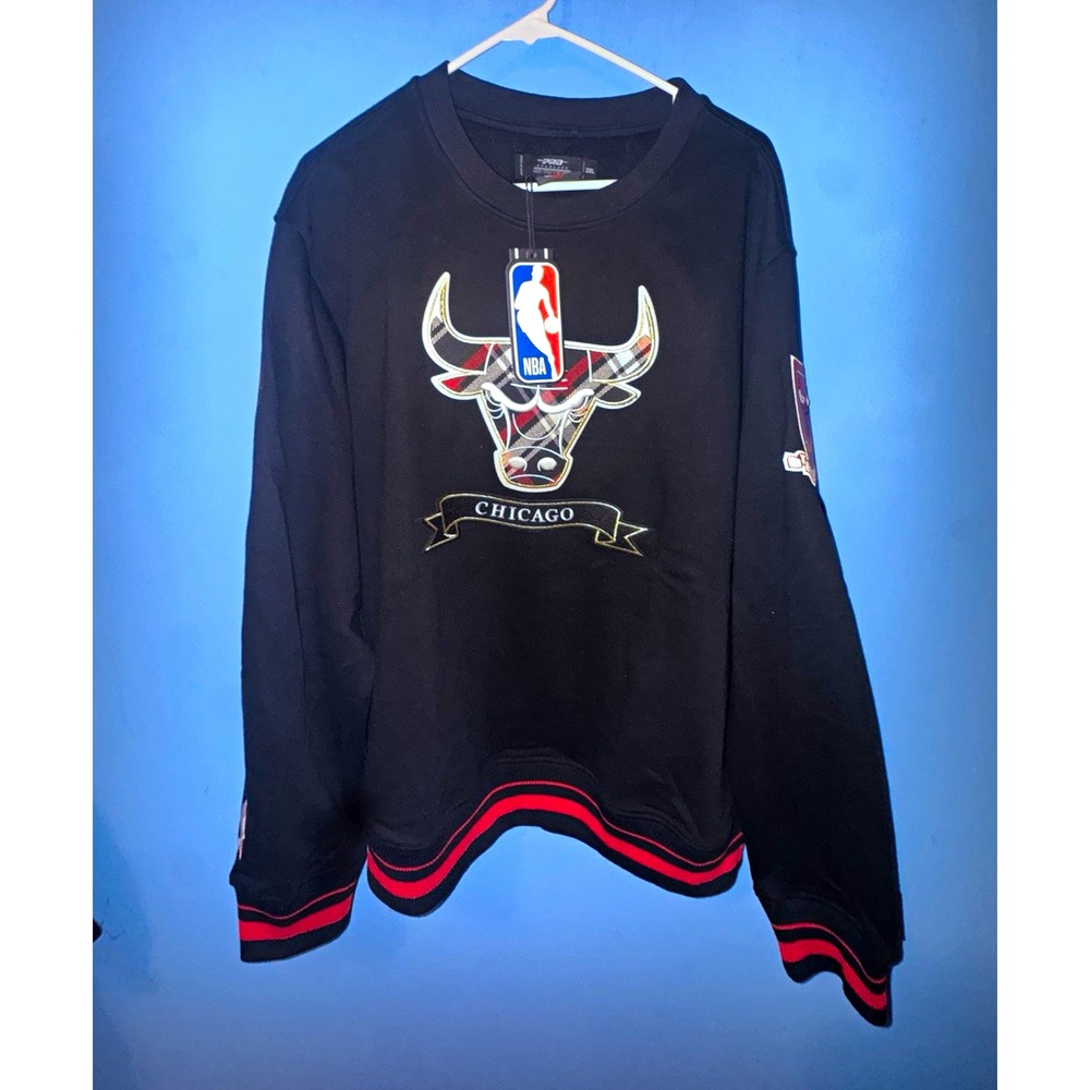 Pro Standard Chicago Bulls Mens Black Crewneck Sweatshirt 2XL BCB559458-BRK